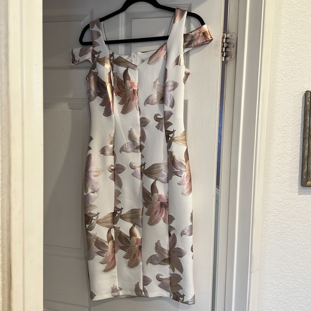 White floral dress